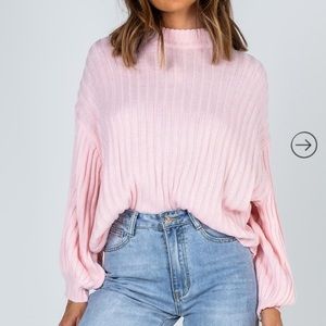 Princess Polly “Innerbloom” Pink Sweater